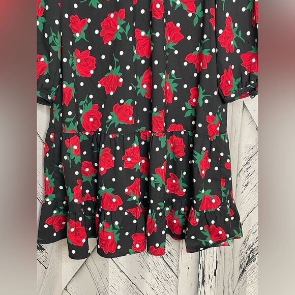 Kate Spade Rose Dot Shift Dress M - Picture 4 of 9